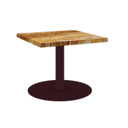 Burgundy Halo Side Table
